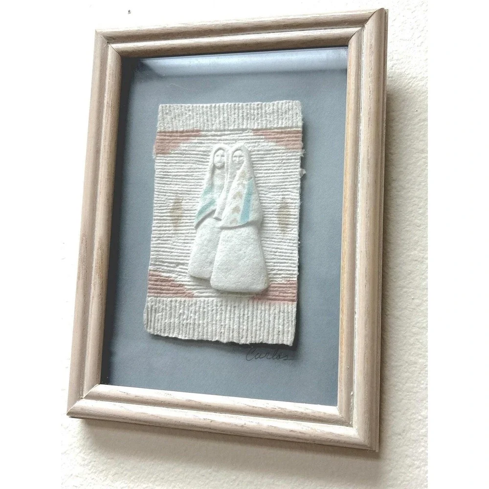 Figi Graphics Carlos Southwestern Woven Textile Relief Framed‎ Wall Art CP-71V